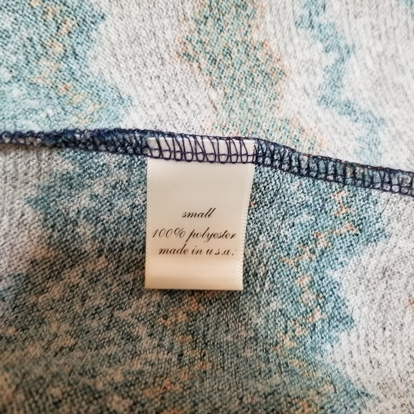 Anthropologie Alya Aztec Western Striped Zig Zag Open Front Cardigan Size Small - Picture 5 of 5